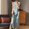 Elegant Satin Drape Camisole Dress - Mid-Length Summer Style