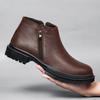 Мужские ботинки из натуральной кожи, повседневная деловая обувь для отдыха на открытом воздухе, итальянские дизайнерские ботинки «Челси», модные теплые ботинки в британском стиле
