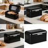Rustics Metal Bread Container Convenient Flipping Lid Bread Bin Food Storage Organiser For Easy Access