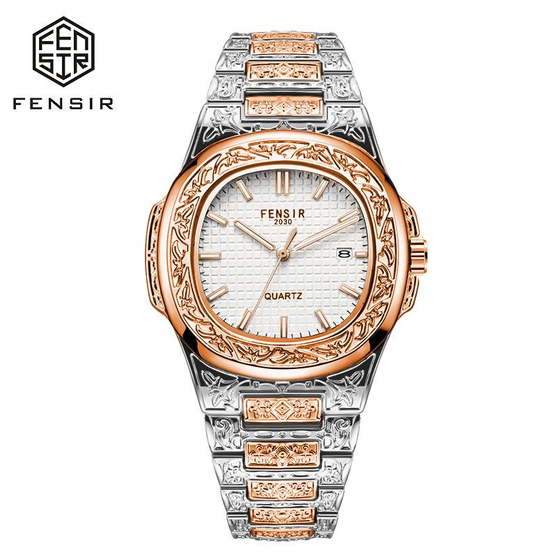 Роскошные мужские наручные часы Светящиеся Водонепроницаемые Дата Мужские часы Нержавеющая сталь Мужские кварцевые часы Повседневные мужские часы