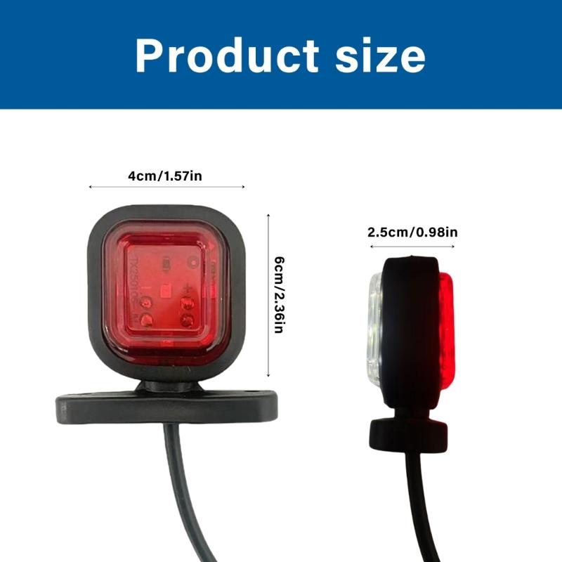 12В 24В Указатель поворота Габаритный огонь Боковой габаритный огонь грузовика Боковой габаритный фонарь Индикатор Боковой габаритный фонарь Задний стоп-сигнал для прицепа