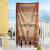 Juventus Personalized Name Beach Towel Soft Durable Quick-Dry Ideal for Travel Outdoor Swim Pool Yoga Surf Camping Hiking Gym Gift Holiday
