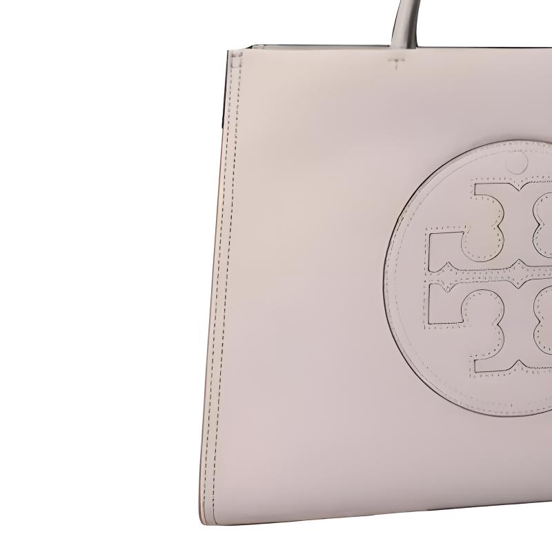 Tory Burch Ella Classic Embossed Logo Leather Tote Bag Shopping Bag Shoulder Handbag Small Women tote Heather-Purple 145612-504