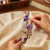 Floral Lace Applique for Clothing Cherry Blossom Patches Clothing, Vintage Plum Sewing Patches, Iron on Personalized DIY Supplies Appliques