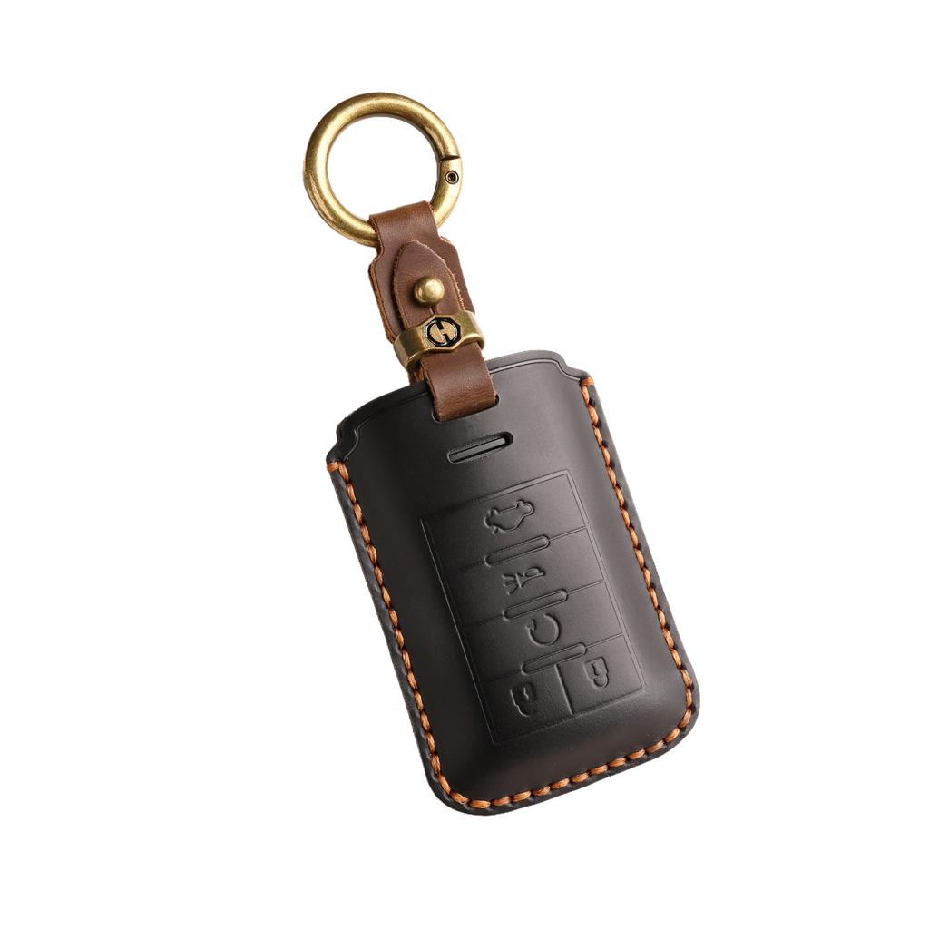 The new retro key case is suitable for the old Cadillac cts/xts car handmade leather key case.