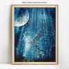 5D DIY Diamond Painting Embroidery Night MoonTree Diamond Mosaic Cross Stitch