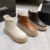 Женские зимние сапоги 2025 новые бархатные утолщенные теплые большие хлопковые туфли женские снежные хлопковые женские нескользящие хлопковые сапоги