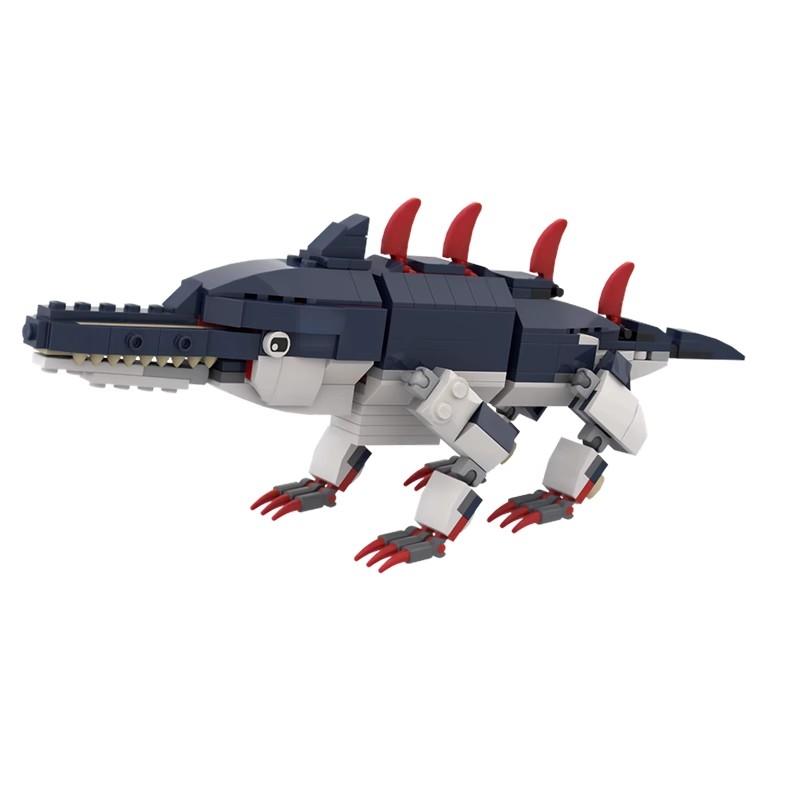 Bricklink Идеи Subnautica Монстры Глубин 31088 Морской Голодный Акула Мир Креативные Строительные Блоки Детские Игрушки Рождественский Подарок