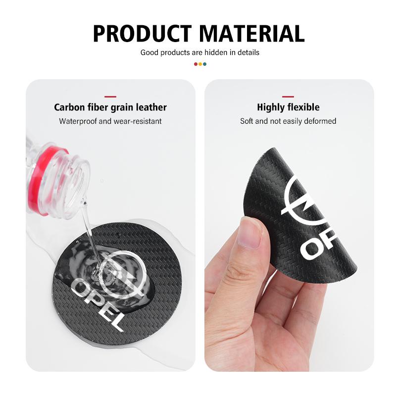 2pcs Car Coaster Carbon Water Cup Slot Non-Slip Pad Bottle Mat For Opel Vectra Zafira Meriva Mokka Grandland Vivaro Antara  RX3
