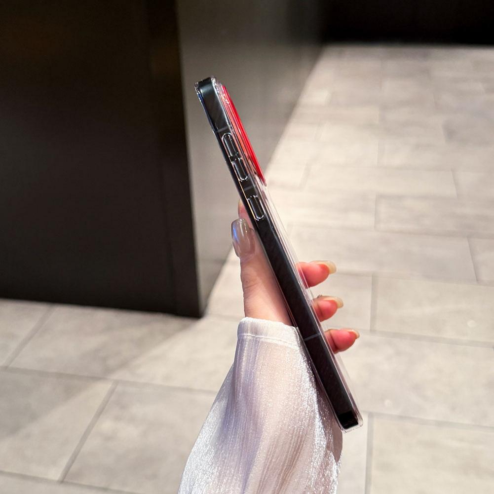 Ультратонкий прозрачный магнитный чехол для OnePlus 15T 15R 15 13R 13 13t 13s Ace 6 5 Pro Прозрачный с красным кольцом камеры Защитная крышка