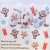 Women Beauty Santa Claus Snowflakes Decals Nail Art Stickers Water Transfer  Decoration Stickers
