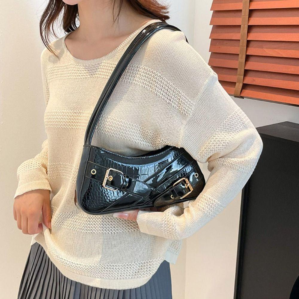 New Design Y2k Shoulder Bags Harajuku Spicy Girls Handbag Sweet Cool Belt Buckle Armpit Bag Women