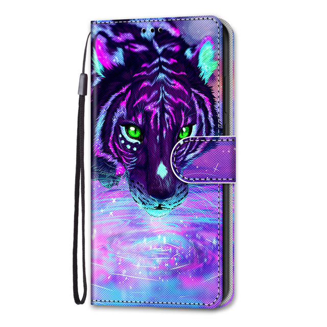 Модный кожаный флип-чехол для Samsung Galaxy S22 Plus Ultra S10 S10e E, персонализированный расписной кошелек, держатель для карт, подставка, обложка для книги