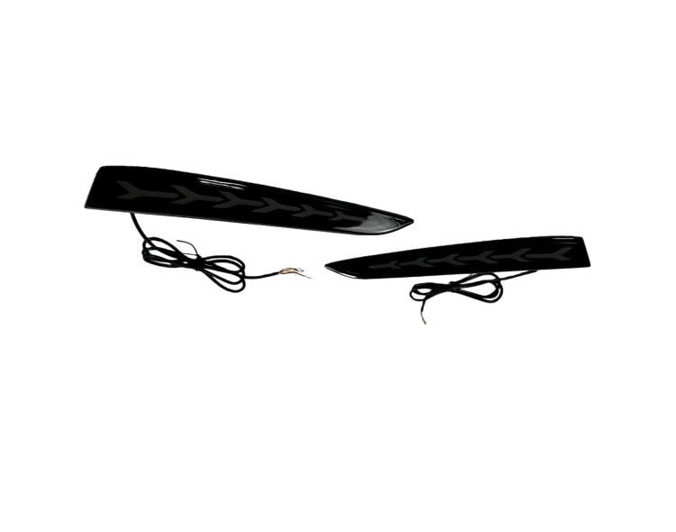 Подходит для Hyundai Accent 17-19: Светодиодный комплект заднего бампера с дневными ходовыми огнями, стоп-сигналами и последовательными указателями поворота