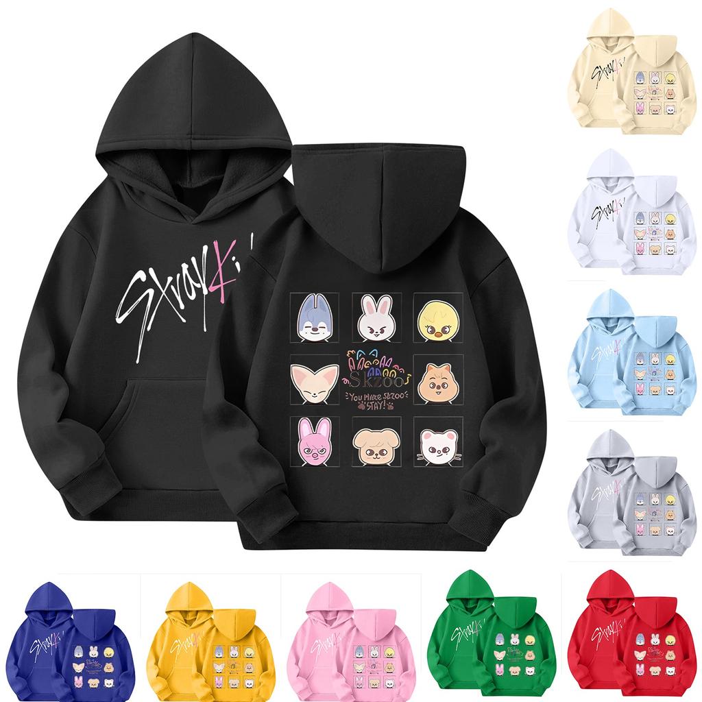 Kids Fashion Casual Top Stray Kids Korean Combo Printed Pullover Sweatshirt