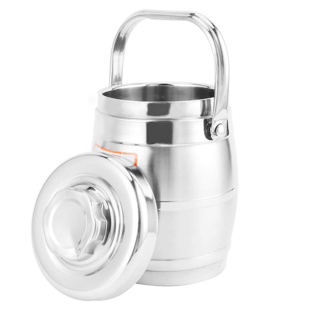 Изолированный ланч-бокс с двойным вакуумным слоем из нержавеющей стали, изоляция, студенческий/взрослый бенто-бокс(2,0 л )