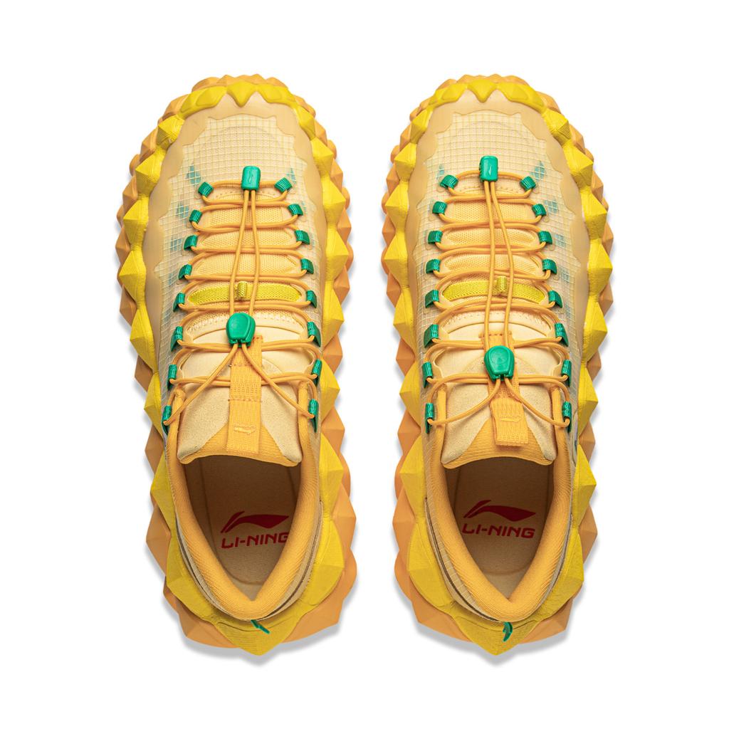 Li Ning Chuan Shan Trend Спортивные Амортизирующие Удобные Низкие Повседневные Кроссовки Унисекс Повседневные Кроссовки Золотой AZGV113-4