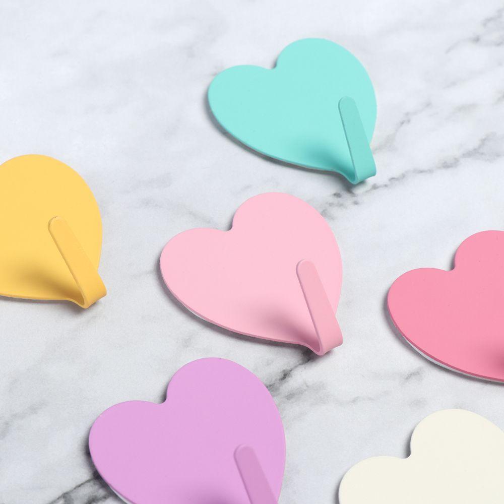 1 шт., домашний декор, металлические, без следов, вешалки в форме сердца, настенные крючки, держатели для ключей, стеллажи для хранения