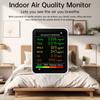 6-в-1 Многофункциональный тестер углекислого газа PM2.5/TVOC Монитор качества воздуха 2,8-дюймовый цветной HD-дисплей TFT Детектор формальдегида