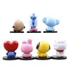 BT21 6см 7шт фигурка корейская поп к-поп мини-фигурка bts Bt21 коя модель креативные настольные аксессуары игрушка детский подарок на день рождения