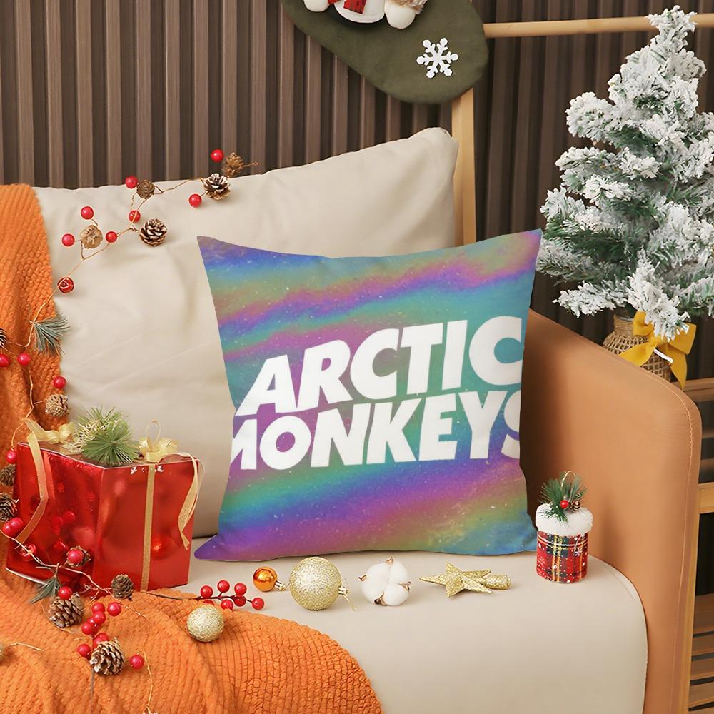Горячая A-Arctic Monkeys Бренд Наволочка Защита от пылевых клещей Подушка Невидимая молния Шелковистый короткий плюш Чехол на подушку дивана