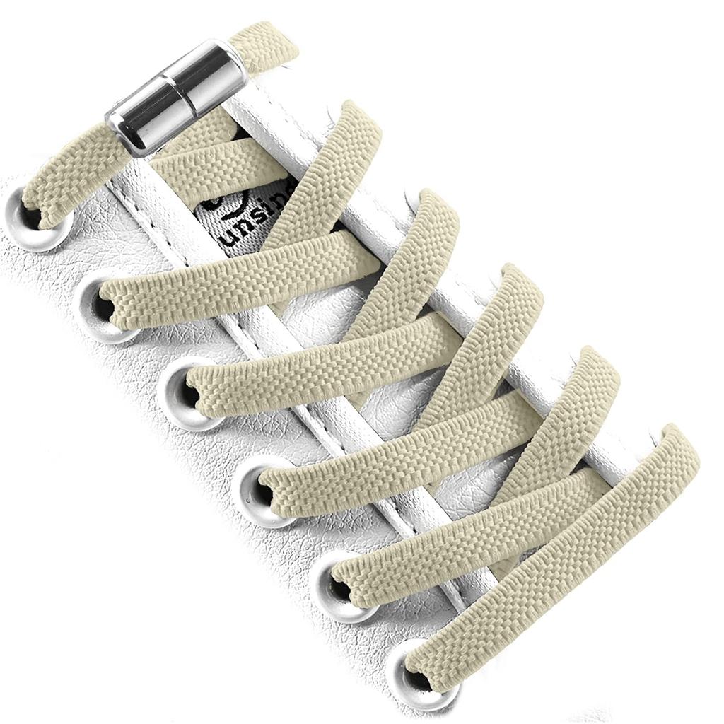 Эластичные шнурки для обуви без завязок с замком, без завязок, один размер подходит для всех детей и взрослых, спортивные плоские шнурки