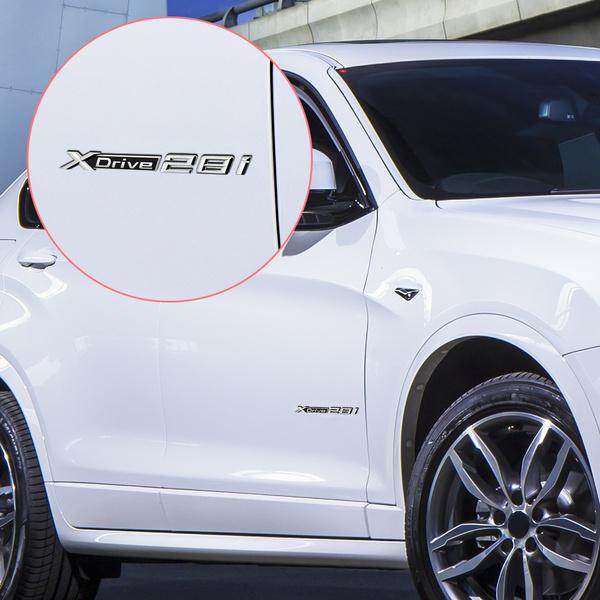 Для X5 X6 X3 X4 X1 Автомобиль Задний Багажник Эмблема Буква Смещение Боковой Значок Наклейка на Крыло