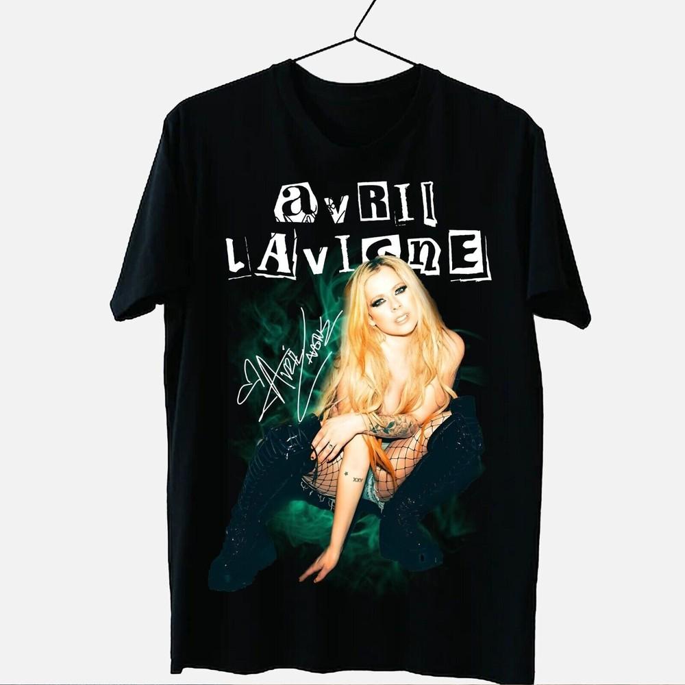 Avril Lavigne Shirt Hip Hop Men S-2345XL Tee Shirt Black Cotton Unisex T-Shirt