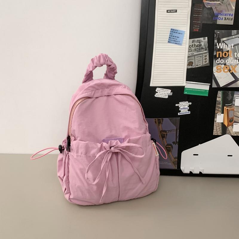 Маленький рюкзак, однотонный женский дорожный рюкзак, школьная мини-сумка, школьная сумка