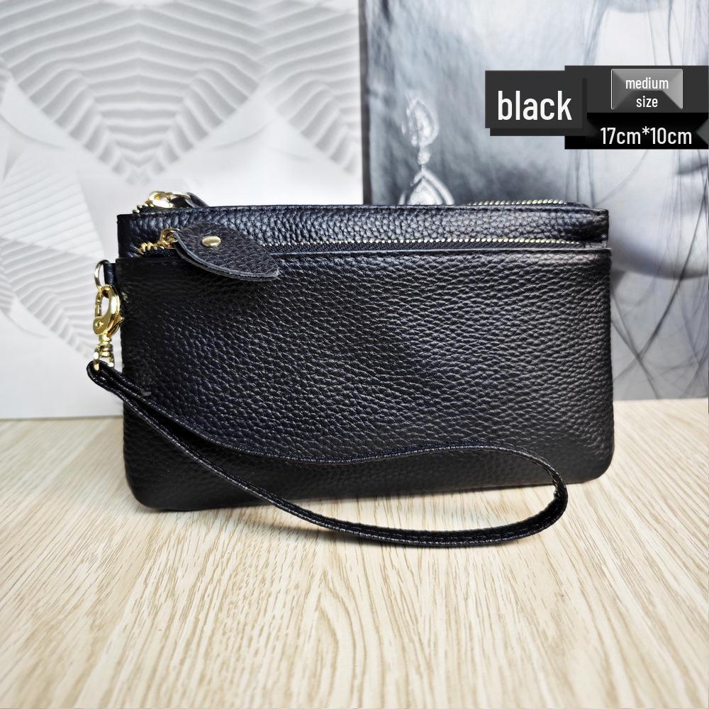 Женский многофункциональный кошелек-клатч на запястье из натуральной кожи в корейском стиле