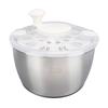 Stainless Steel Salad Spinner 5L Multifunctional Lettuce Spinner Vegetable Dryer with Lid Drain