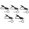 5Pcs Microphone Iron Clip Tie Clip Mic Lapel Collar Clip Microphone Accessories