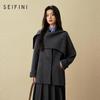 SEIFINI Women's Double-Faced Wool Blend Cape Coat