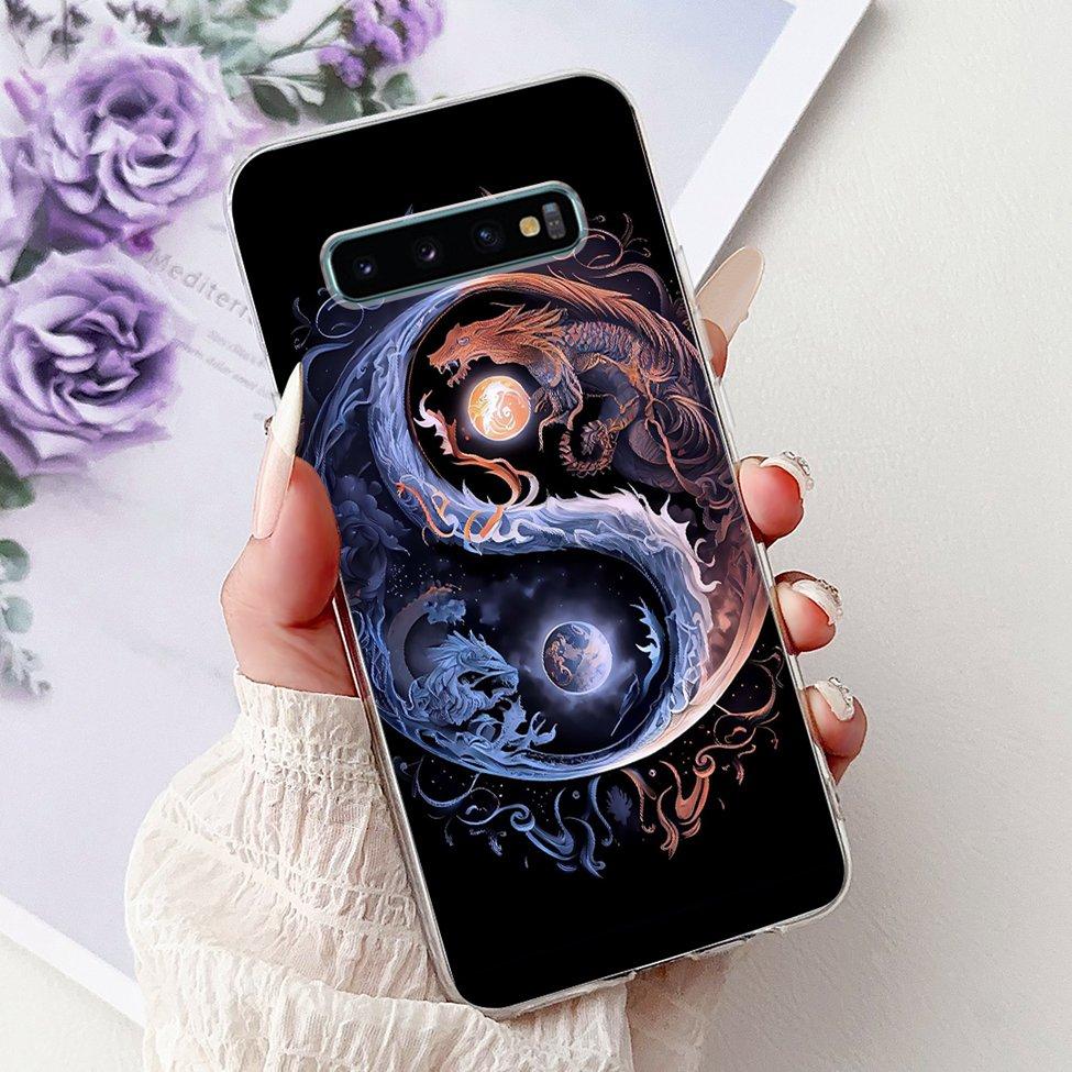 Чехол для Samsung S10 Plus SM-G975F Милый Кавайный Модный Цветочный Роскошный Крутой Расписной Мягкий Чехол для Телефона Samsung Galaxy S10+