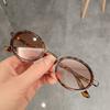 Vintage Women Ruond Frame Sunglasses Elliptical Small Frame Steam Punk Sunglasses Ladies Uv Resistant Sunscreen Uv400 Sunglasses