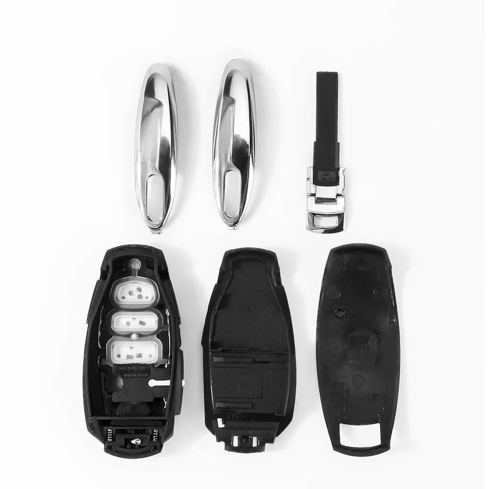 KEYYOU Replacement Remote Smart Key Shell For VW For Volkswagen Touareg 2010-2018 Car Key Case Fob 3 Buttons