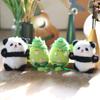 Bamboo Panda Plush Keychain Ultra Soft Stuffed Animal Backpack Charm Gift For Kids