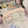 Large Capacity Pen Bag Zipper Stationery Organizer INS Pencil Case  Students