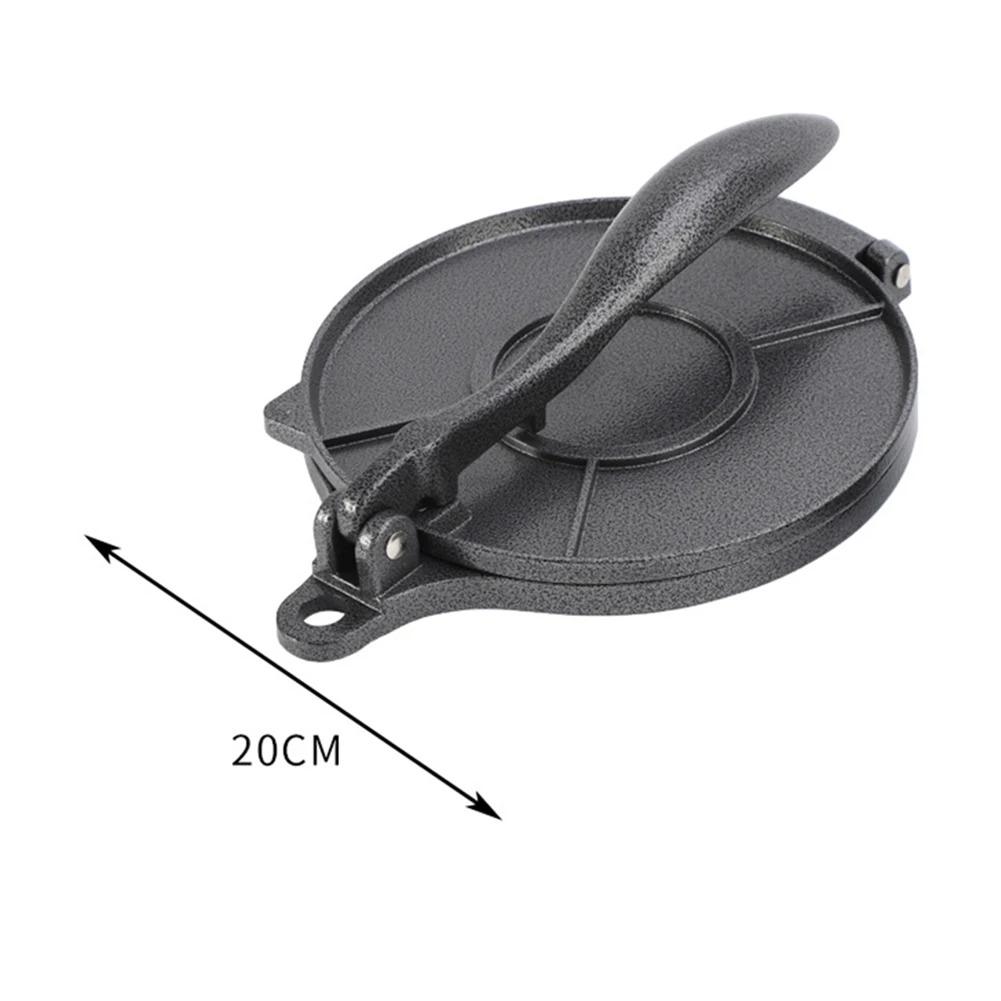 20cm Aluminum Alloy Manual Tortilla Press Hand Operated Dough Shaping Machine For Mexican Corn Tortilla And Pancake Pressing