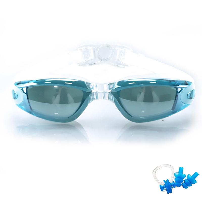 Очки для плавания для мужчин и женщин, очки для плавания с защитой от запотевания и ультрафиолета, водонепроницаемые, силиконовые, регулируемые, для взрослых, для дайвинга в бассейне