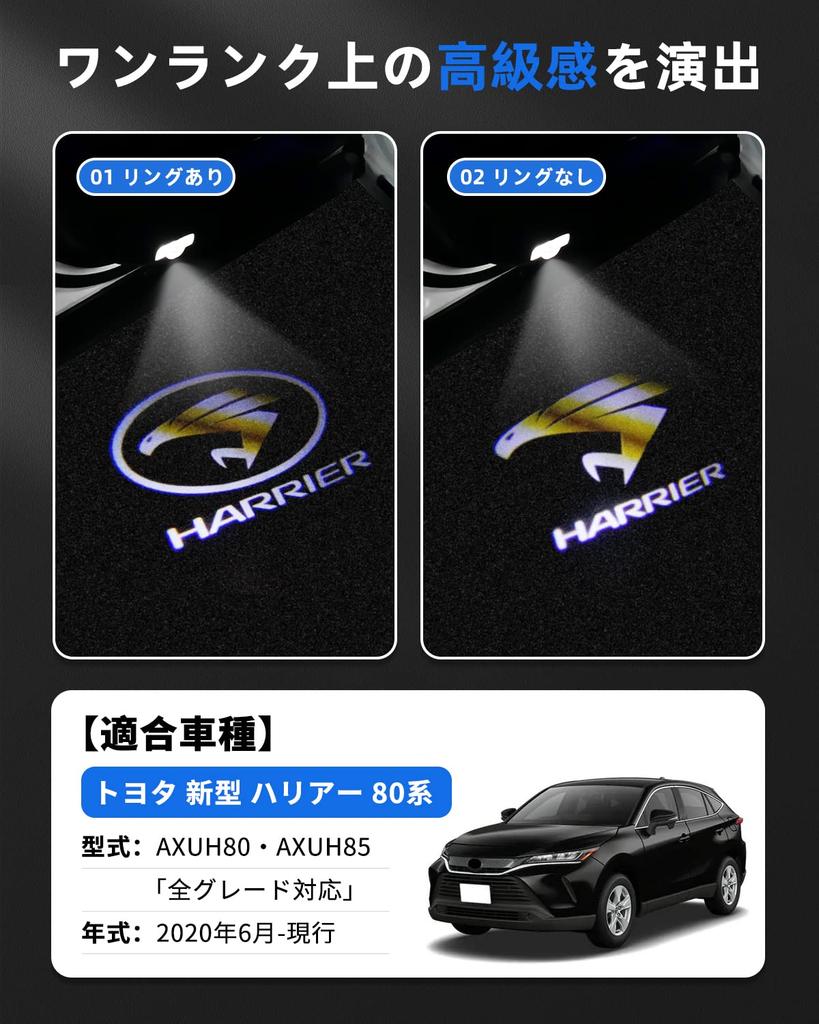 GIMUYA Toyota New Harrier 80 Series 60 Series 30 Series Подсветка салона Светодиодная с лазерным логотипом HARRIER 60 Series 30 Series Дизайн Оригинал