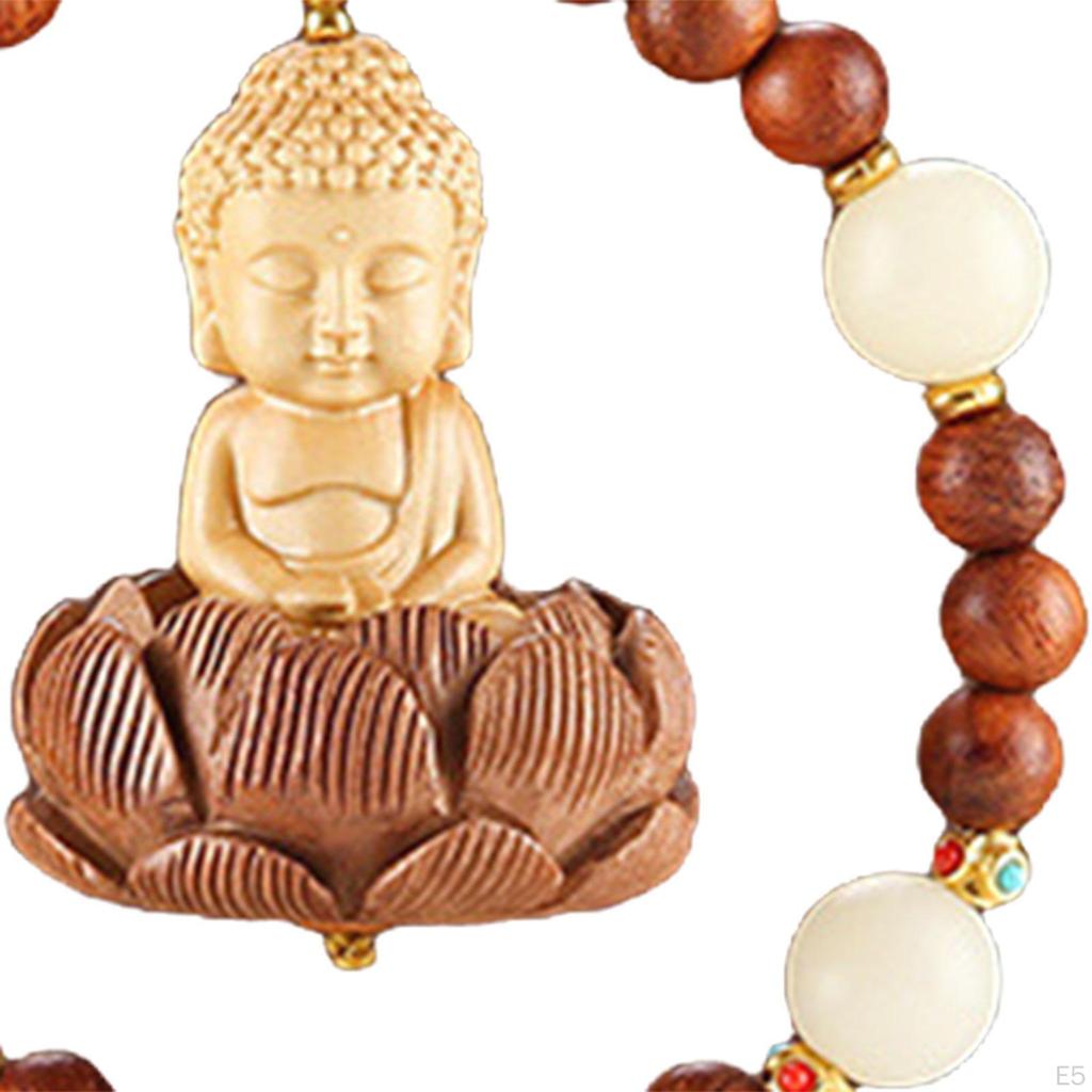 Buddha Statue Hanging Ornament ,Cars Rearview Mirror Pendant Decoration Car Dangling for Rear View,