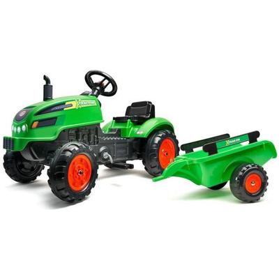Педальный трактор X-Tractor - - Открывающийся капот и Прицеп - 100% Сделано во Франции - 50% переработанного пластика - С 2 лет
