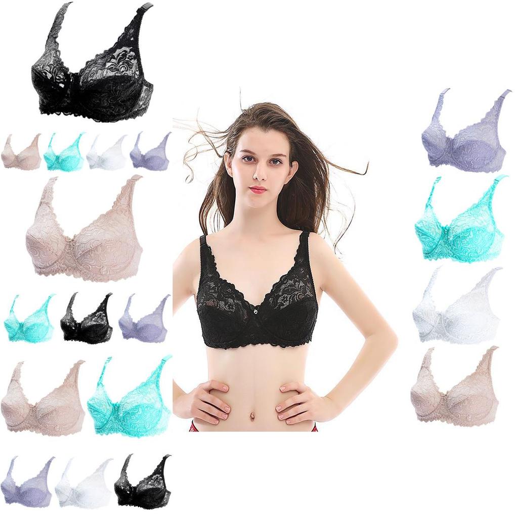 Elegant And Sexy Lace Women Bra Plus Size 75-100 D E Ultrathin Brassiere 95e 100e Underwear