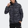 Adidas Камуфляжная ветровка с капюшоном, мужская верхняя одежда, бледно-серая GP0972