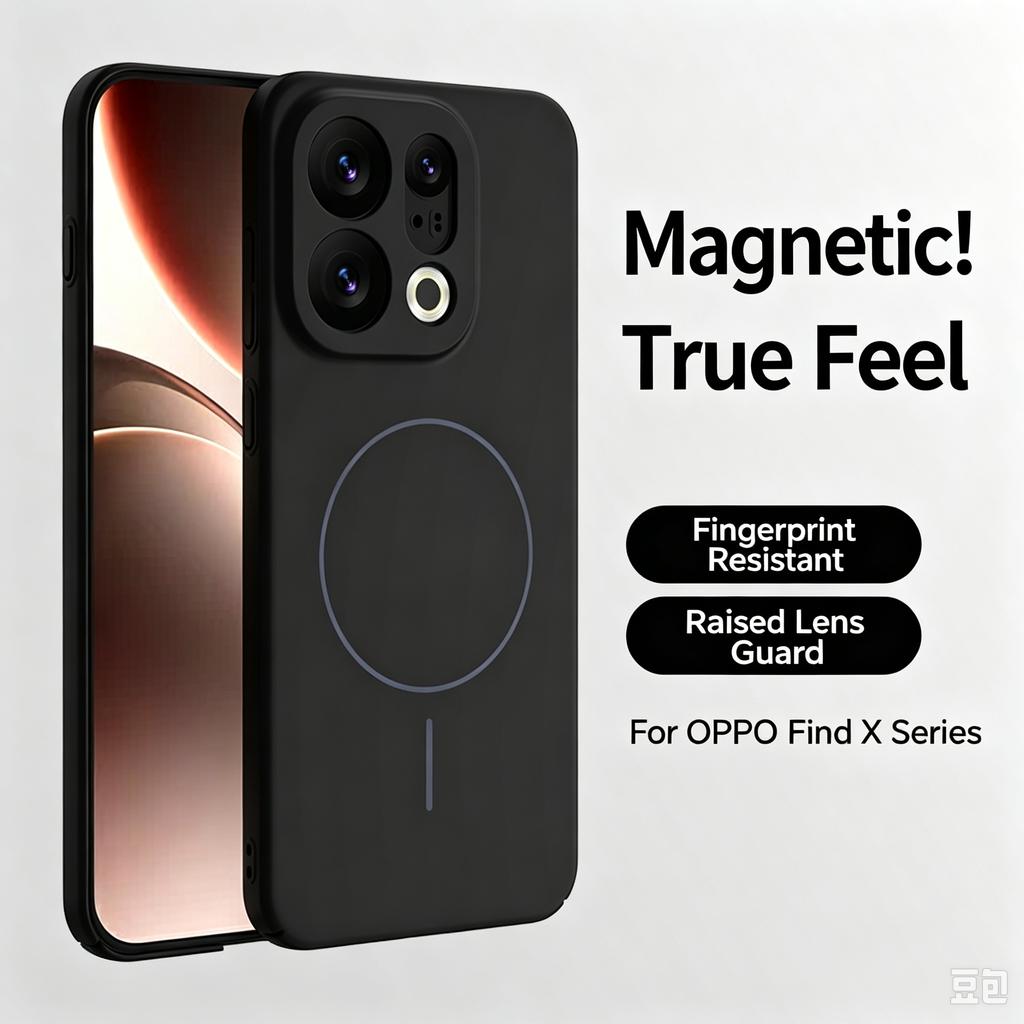 Candy Smooth Glossy Hard for Magsafe Magnetic Case For OPPO Find X9 X8 Pro Color Wireless Charging Shockproof Cover