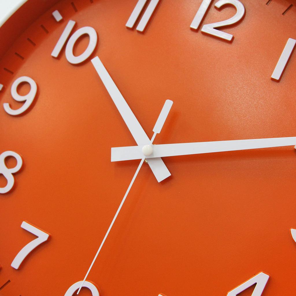 HZDHCLH Настенные часы, стильные, тихие, скандинавские (Оранжевый Белый)…