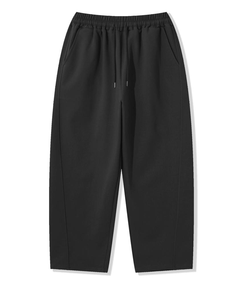 ODDBALLS CLUB Double-Layered Curved Sweatpants Black