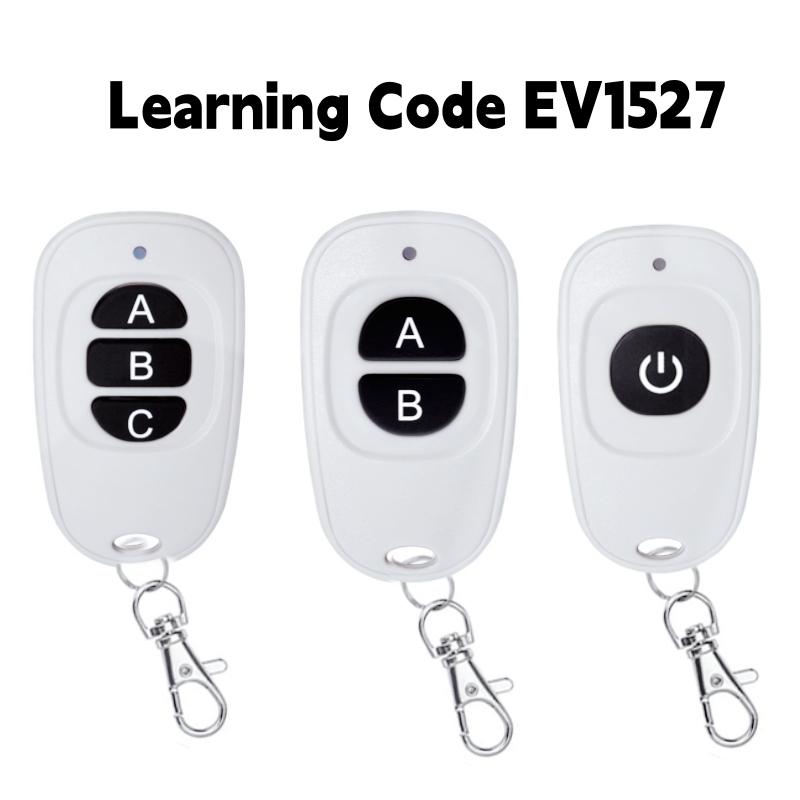 Беспроводной пульт дистанционного управления 433 МГц RF с 1, 2, 3 кнопками, 1527, обучающий код, передатчик для контроллера гаражных ворот для управления освещением/вентилятором/двигателем/открывателем гаражных ворот