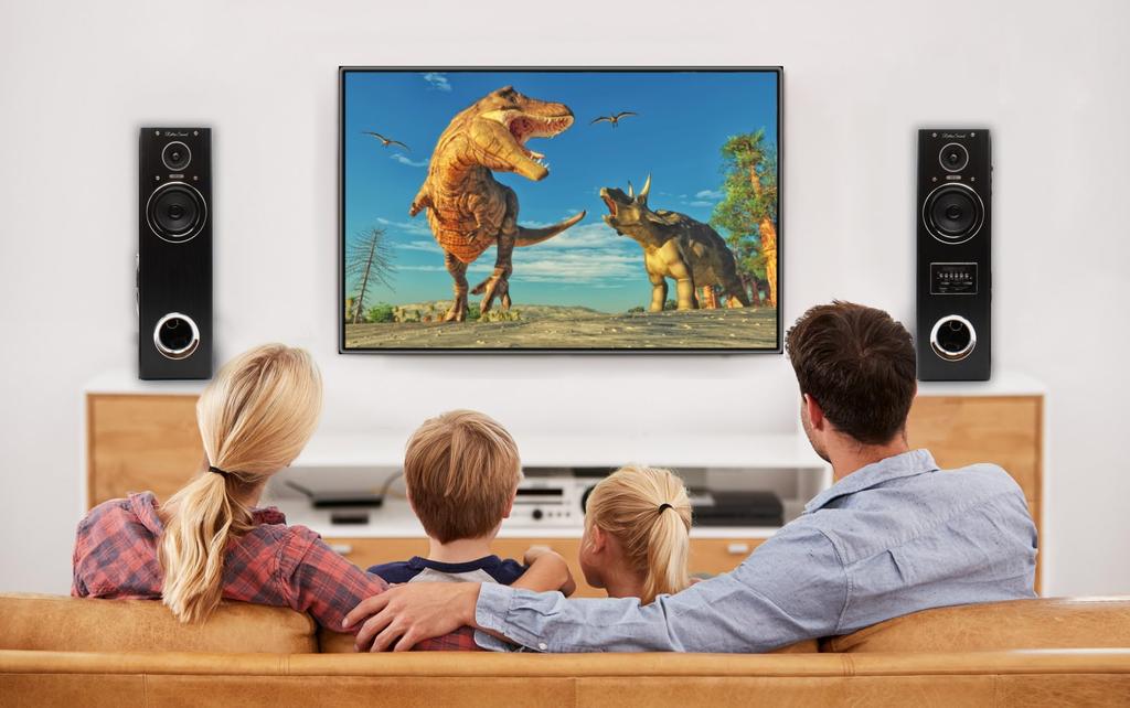 Звуковая акустическая система, усилитель мощностью 80 Вт, активная акустическая система для ТВ с мощным басом, домашний кинотеатр, акустическая система башенного типа, разъем для подключения AUX, разъем для наушников